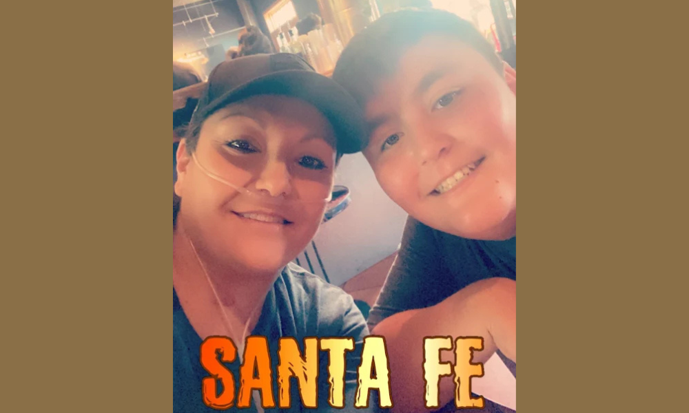 Kathyrn with family in Santa Fe