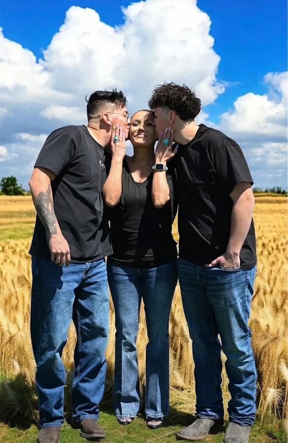 Kathyrn with her sons