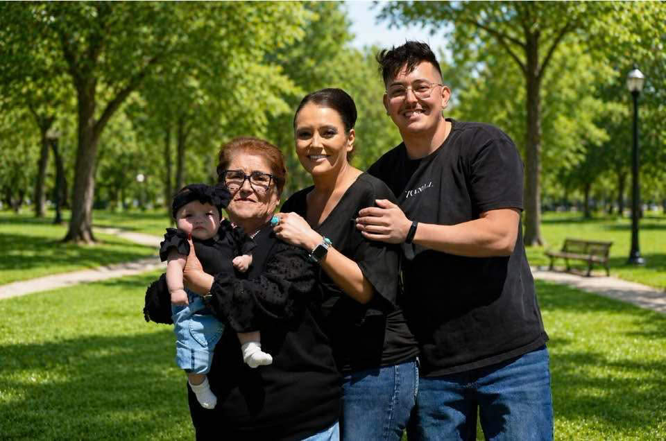 Kathyrn with her family